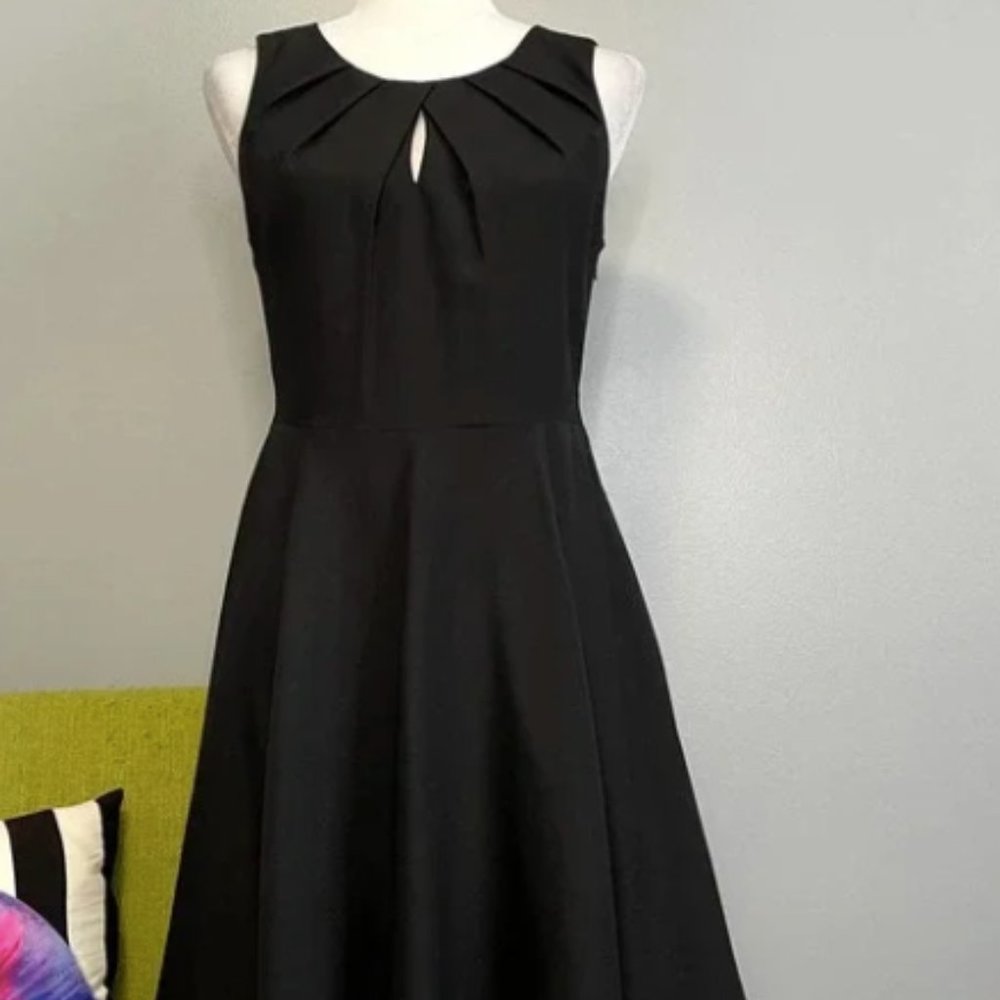 Express black keyhole dress